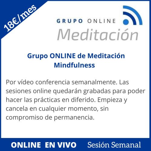 Grupo online de meditación mindfulness